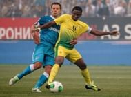 Samuel Eto'o in action for Anzhi